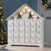 Christmas Wooden Advent Calendar House with 24 Drawers