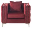 Glory Furniture Paige G826A-C Chair , BURGUNDY