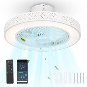 Ceiling fan light with remote control and APP control