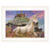 "Royal Unicorn" By Ed Wargo, Ready to Hang Framed Print, White Frame