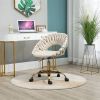 Computer Chair Office Chair Adjustable Swivel Chair Fabric Seat Home Study Chair