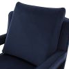 Alina Navy Blue Velvet Accent Arm Chair