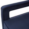 Alina Navy Blue Velvet Accent Arm Chair