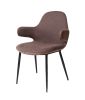 Bontura Modern Brown Fabric & Leatherette Accent Chair