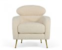 Modrest Altura Modern Faux Fur Lounge Chair