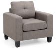 Glory Furniture Newbury G579A-C Newbury Club Chair , GRAY