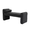 COOLMORE Modern Ottoman Bench, Bed stool made of loop gauze, End Bed Bench, Footrest for Bedroom, Living Room, End of Bed, Hallway