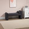 COOLMORE Modern Ottoman Bench, Bed stool made of loop gauze, End Bed Bench, Footrest for Bedroom, Living Room, End of Bed, Hallway