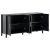 U-Style Storage Cabinet Sideboard Wooden Cabinet with Metal Handles for Hallway, Entryway, Living Room