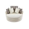 Swivel Accent Barrel Chair with 5 Movable Pillow 360 Degree Swivel Round Sofa Chair for Living Room,Bedroom, Hotel, Beige