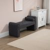 COOLMORE Modern Ottoman Bench, Bed stool made of loop gauze, End Bed Bench, Footrest for Bedroom, Living Room, End of Bed, Hallway