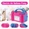 Electric Air Balloon Pump Portable High Power Electric Balloon Pump W/ 2 Nozzles