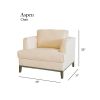 Aspen Cream Top Grain Leather Chair