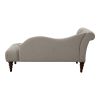 1pc Modern Traditional Chaise Button Tufted Detail Brown Upholstery Style Comfort Living Room Furniture Espresso Finish Legs