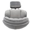 Accent chair TV Chair Living room Chair Grey with ottoman