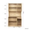 70.87" Tall Wardrobe& Kitchen Cabinet, with 6-Doors, 1-Open Shelves and 1-Drawer for bedroom,Rustic Oak