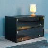 Black Glass Door Shoe Box Shoe Storage Cabinet For Sneakers With RGB Led Light