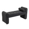 COOLMORE Modern Ottoman Bench, Bed stool made of loop gauze, End Bed Bench, Footrest for Bedroom, Living Room, End of Bed, Hallway