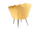 Balina Transitional Yellow & Gold Accent Chair