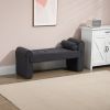 COOLMORE Modern Ottoman Bench, Bed stool made of loop gauze, End Bed Bench, Footrest for Bedroom, Living Room, End of Bed, Hallway