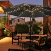 Solar patio umbrella light Warm light