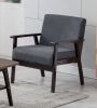 Bahamas 25" Dark Gray Linen Fabric Chair