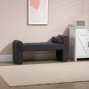 COOLMORE Modern Ottoman Bench, Bed stool made of loop gauze, End Bed Bench, Footrest for Bedroom, Living Room, End of Bed, Hallway