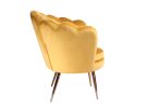 Balina Transitional Yellow & Gold Accent Chair