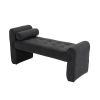 COOLMORE Modern Ottoman Bench, Bed stool made of loop gauze, End Bed Bench, Footrest for Bedroom, Living Room, End of Bed, Hallway