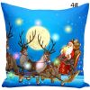 Christmas Glow LED Light Pillow Case Lantern Christmas Pillow Creative Printed Pillow Home Decor