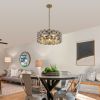 Modern Crystal Chandelier for Living-Room Round Cristal Lamp Luxury Home Decor Light Fixture