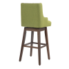 COOLMORE Bar Stools Set of 2 Counter Height Chairs with Footrest for Kitchen, Dining Room And 360 Degree Swivel