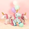 60cm 3D Unicorn Balloon Foil Inflatable Rainbow Birthday Balloons Wedding Baby Shower Kid Birthday Party Decorations Globos Gift