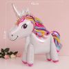 60cm 3D Unicorn Balloon Foil Inflatable Rainbow Birthday Balloons Wedding Baby Shower Kid Birthday Party Decorations Globos Gift